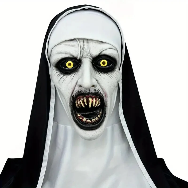✨Horror Latex Nun Mask😈 - Image 6