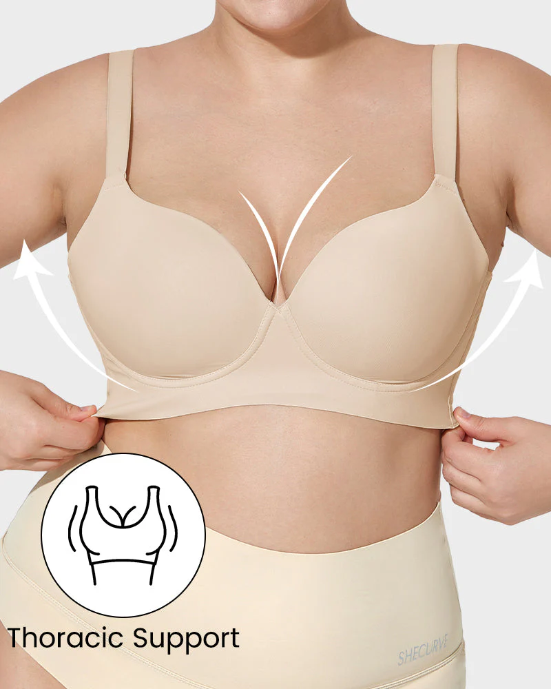2026 Sexy Deep Cup Full Coverage Bra with Shapewear - Image 4