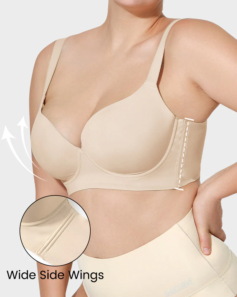 2026 Sexy Deep Cup Full Coverage Bra with Shapewear - Image 5