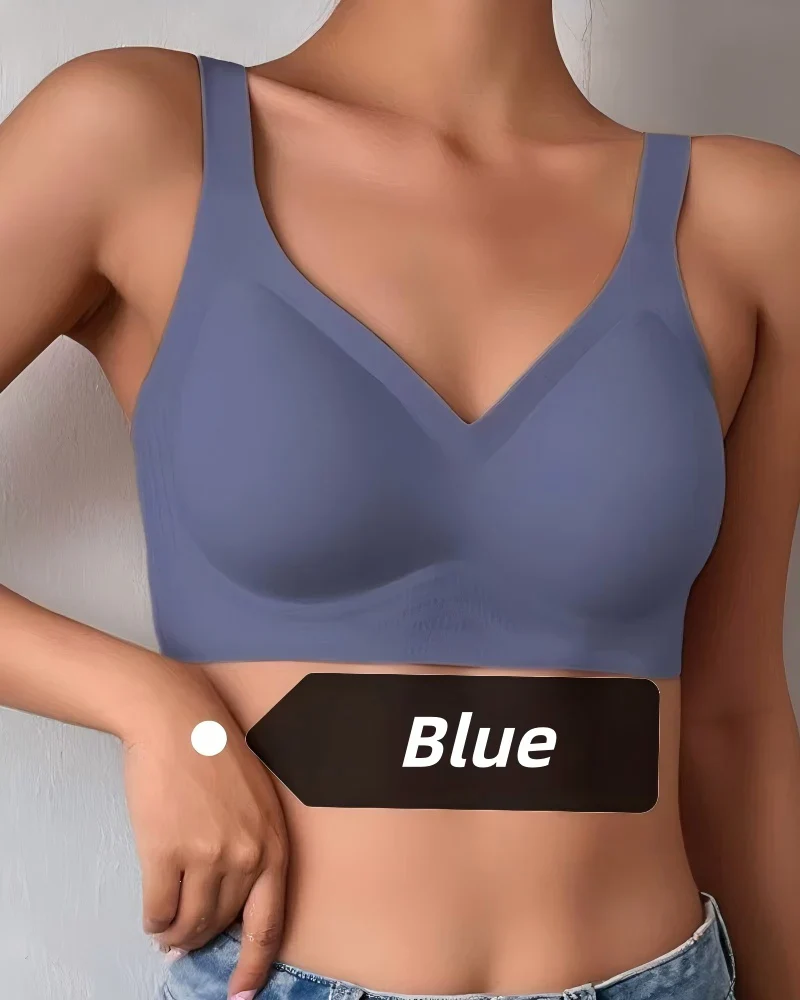 Comfortable Wireless Full Coverage Jelly Smoothing Bra - Image 12
