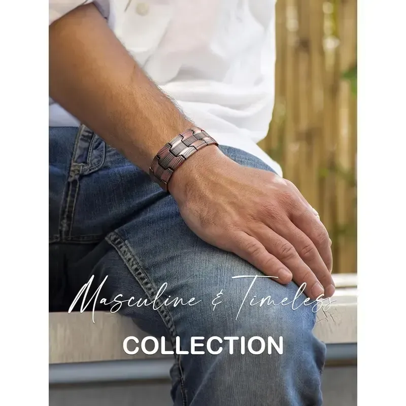 Copper magnetic bracelet--Relieve fatigue and promote blood circulation - Image 11