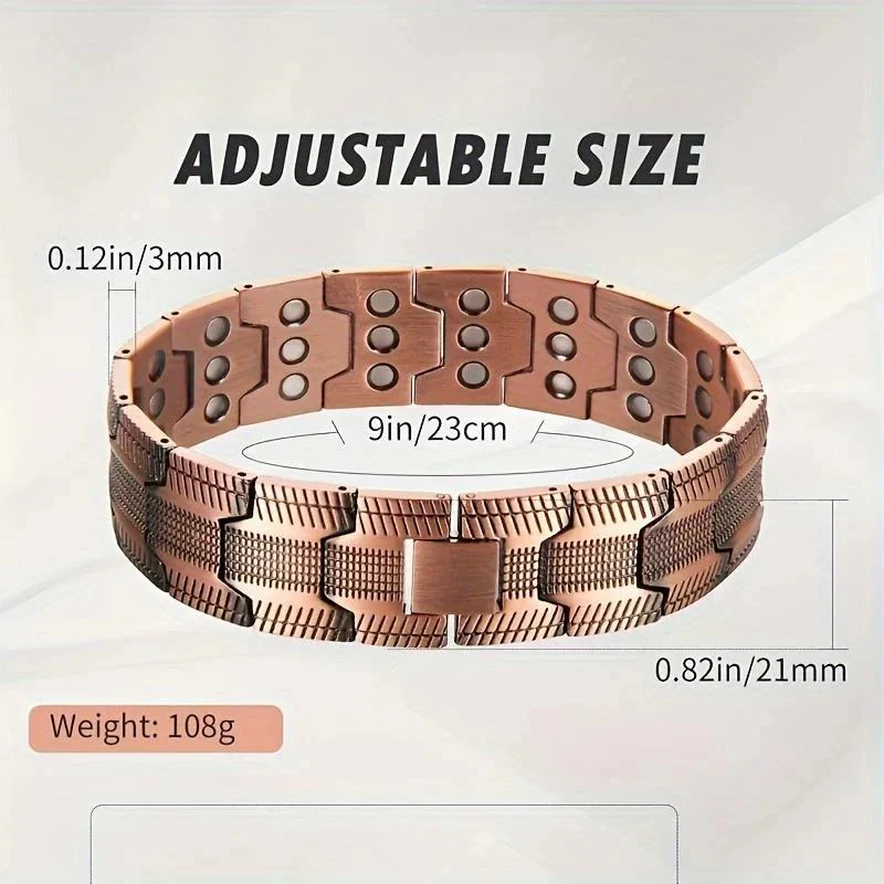 Copper magnetic bracelet--Relieve fatigue and promote blood circulation - Image 15