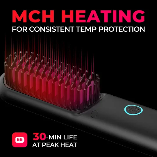 Cordless straightening and curling brush 2 in 1 - Image 4