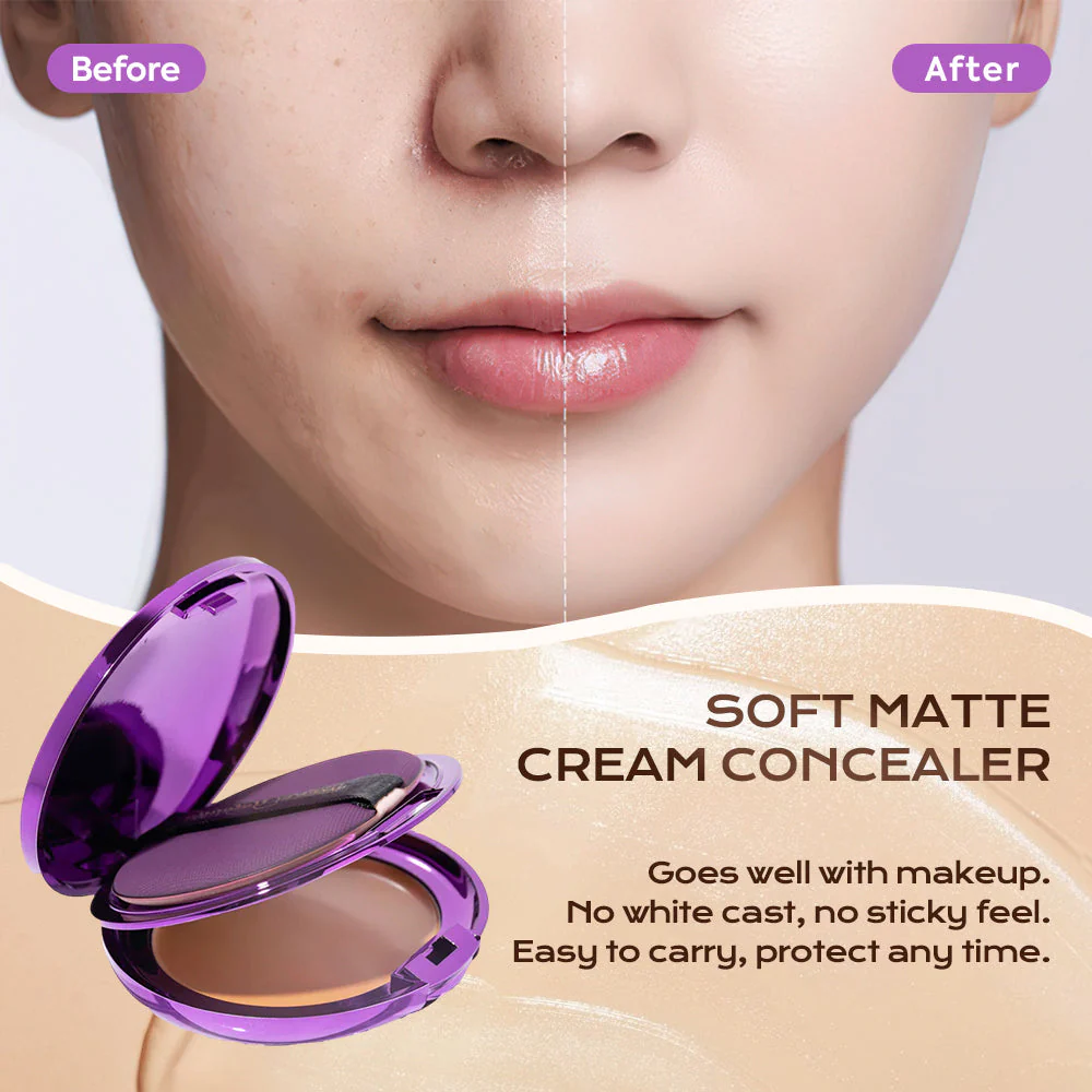 Evanesce Soft Matte Cream Concealer - All-Day Flawless Coverage - Image 9