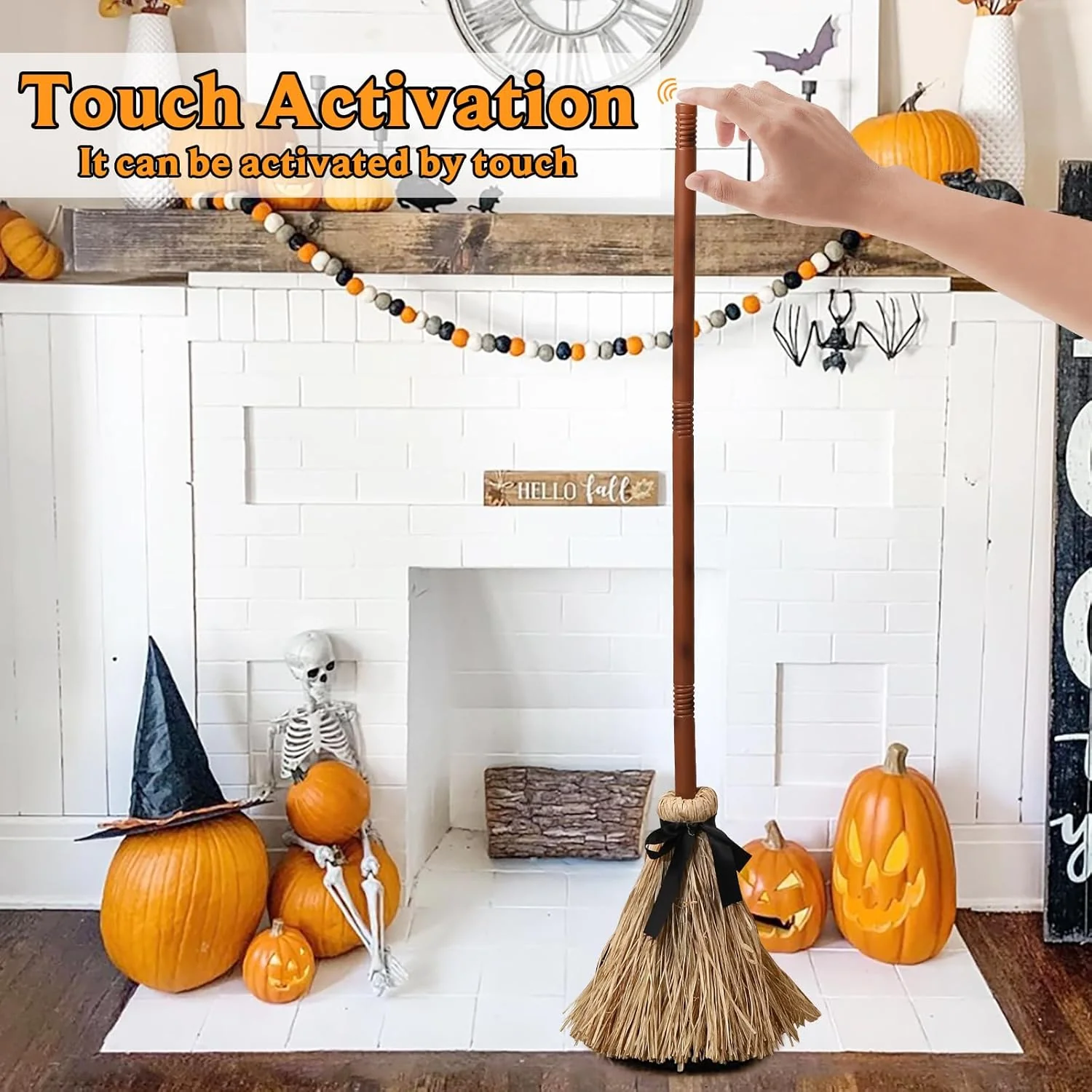 Floating Witch's Broom –Haunted Dancing Broom - Image 4