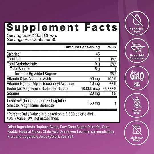 FORCE FACTOR Hair Growth Accelerator Soft Chews - Image 4