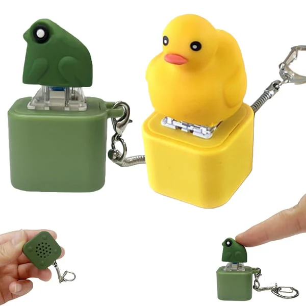 Frog Croaking Fidget Toy - Rechargeable Frog Croaking Keychain - Image 11