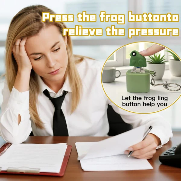 Frog Croaking Fidget Toy - Rechargeable Frog Croaking Keychain - Image 14