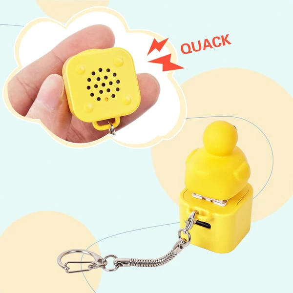 Frog Croaking Fidget Toy - Rechargeable Frog Croaking Keychain - Image 19