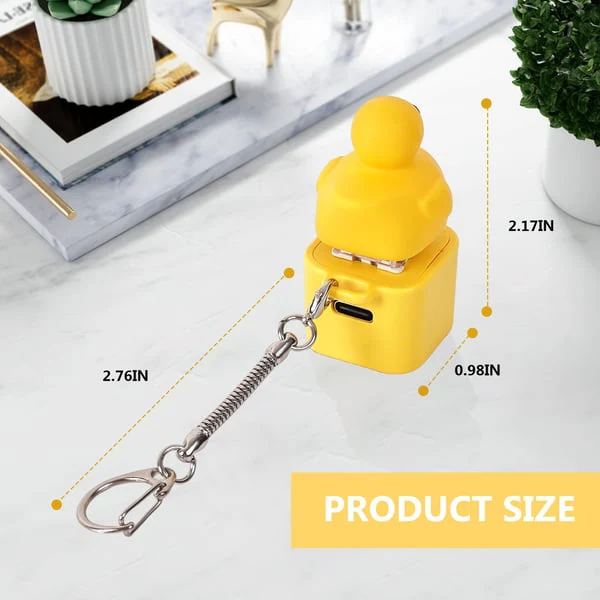 Frog Croaking Fidget Toy - Rechargeable Frog Croaking Keychain - Image 5