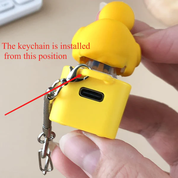 Frog Croaking Fidget Toy - Rechargeable Frog Croaking Keychain - Image 6