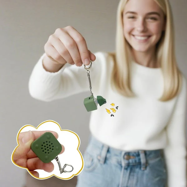 Frog Croaking Fidget Toy - Rechargeable Frog Croaking Keychain - Image 7