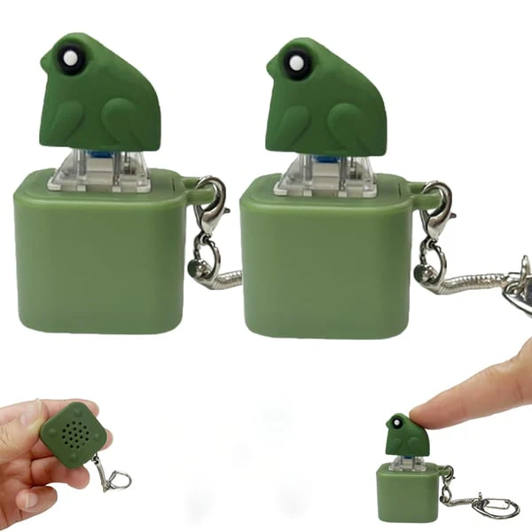Frog Croaking Fidget Toy - Rechargeable Frog Croaking Keychain - Image 9