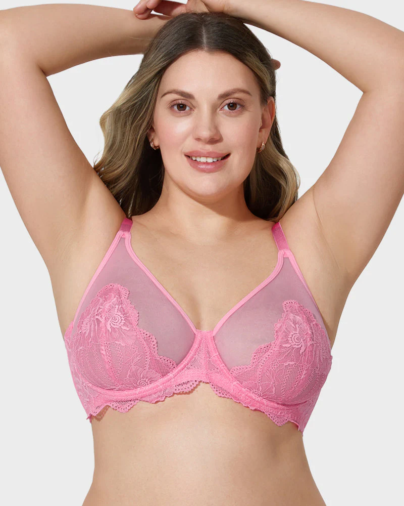 Full Coverage Lace Minimizer Bra - Image 10