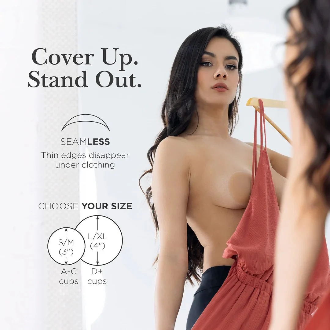 Go Braless! Seamless Nipple Covers(Latex-free and 100% Medical Silicone) - Image 12