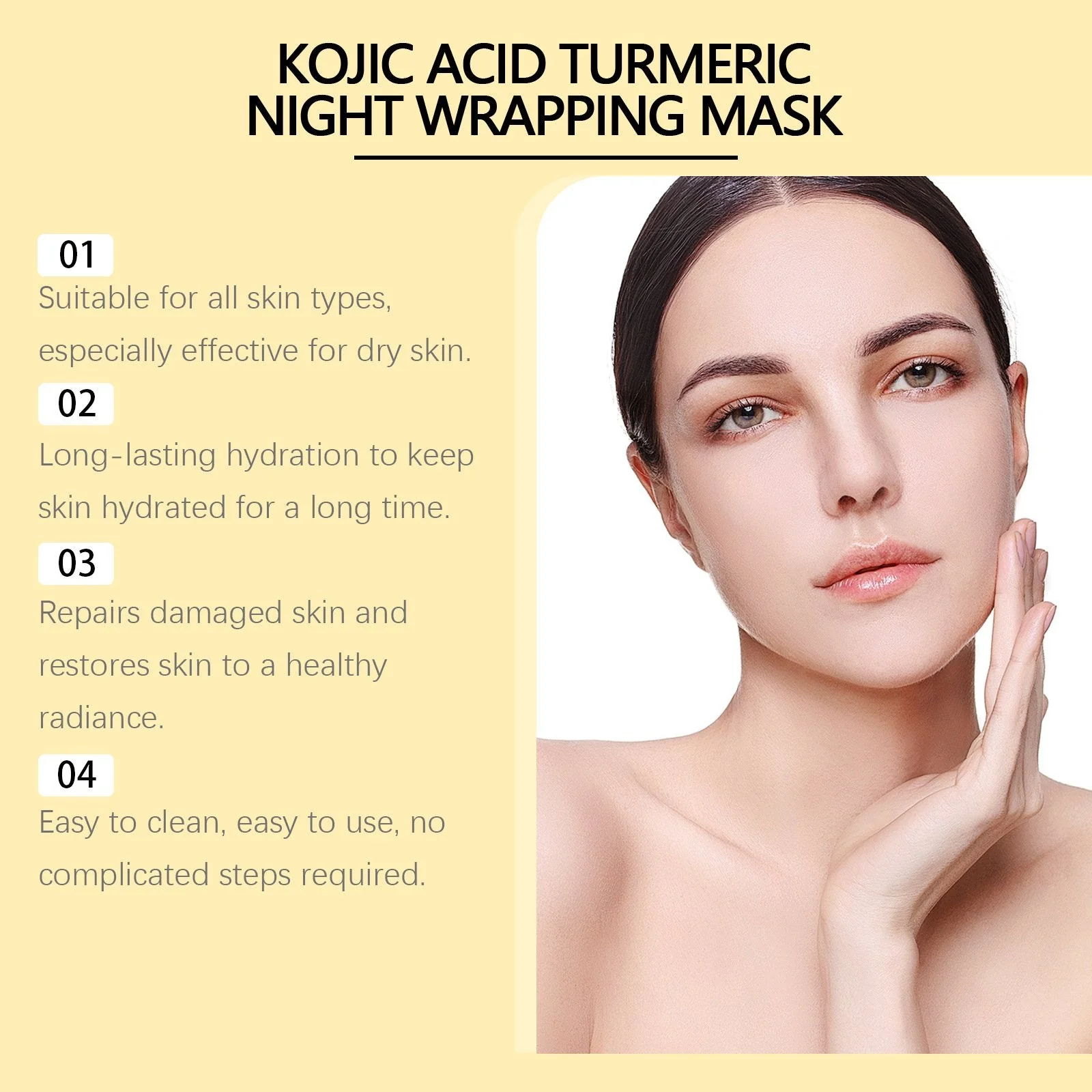 Kojic Acid Turmeric Night Wrapping Mask - Image 7