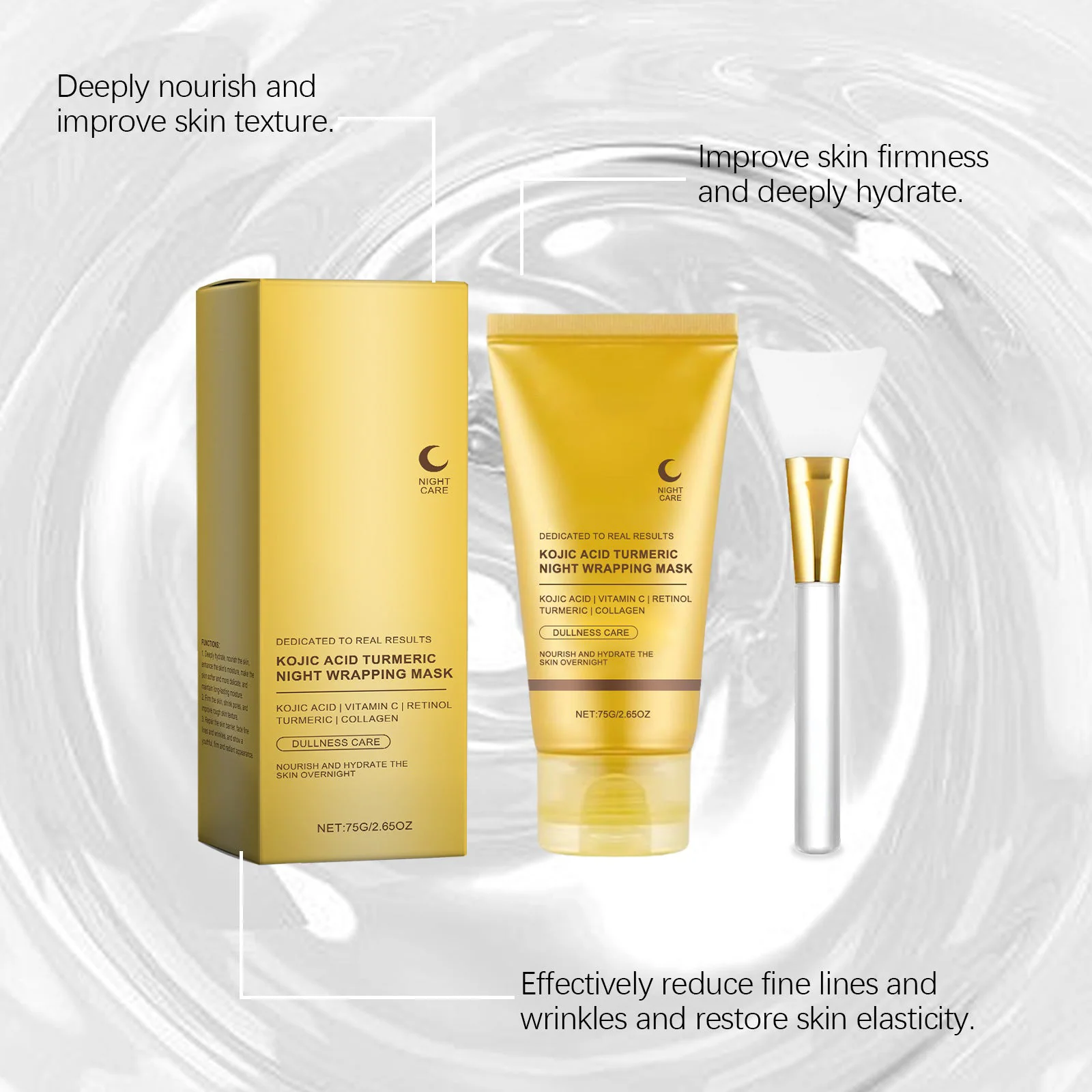 Kojic Acid Turmeric Night Wrapping Mask - Image 8