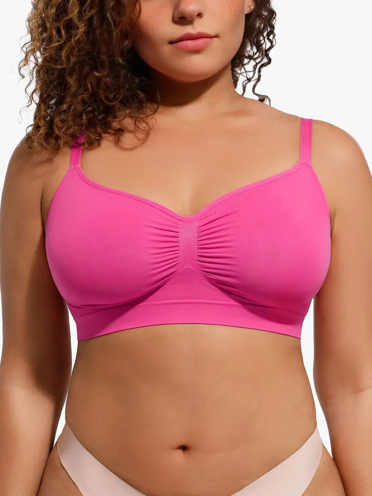 Non-Padded Wireless Full Coverage Bra - Image 12