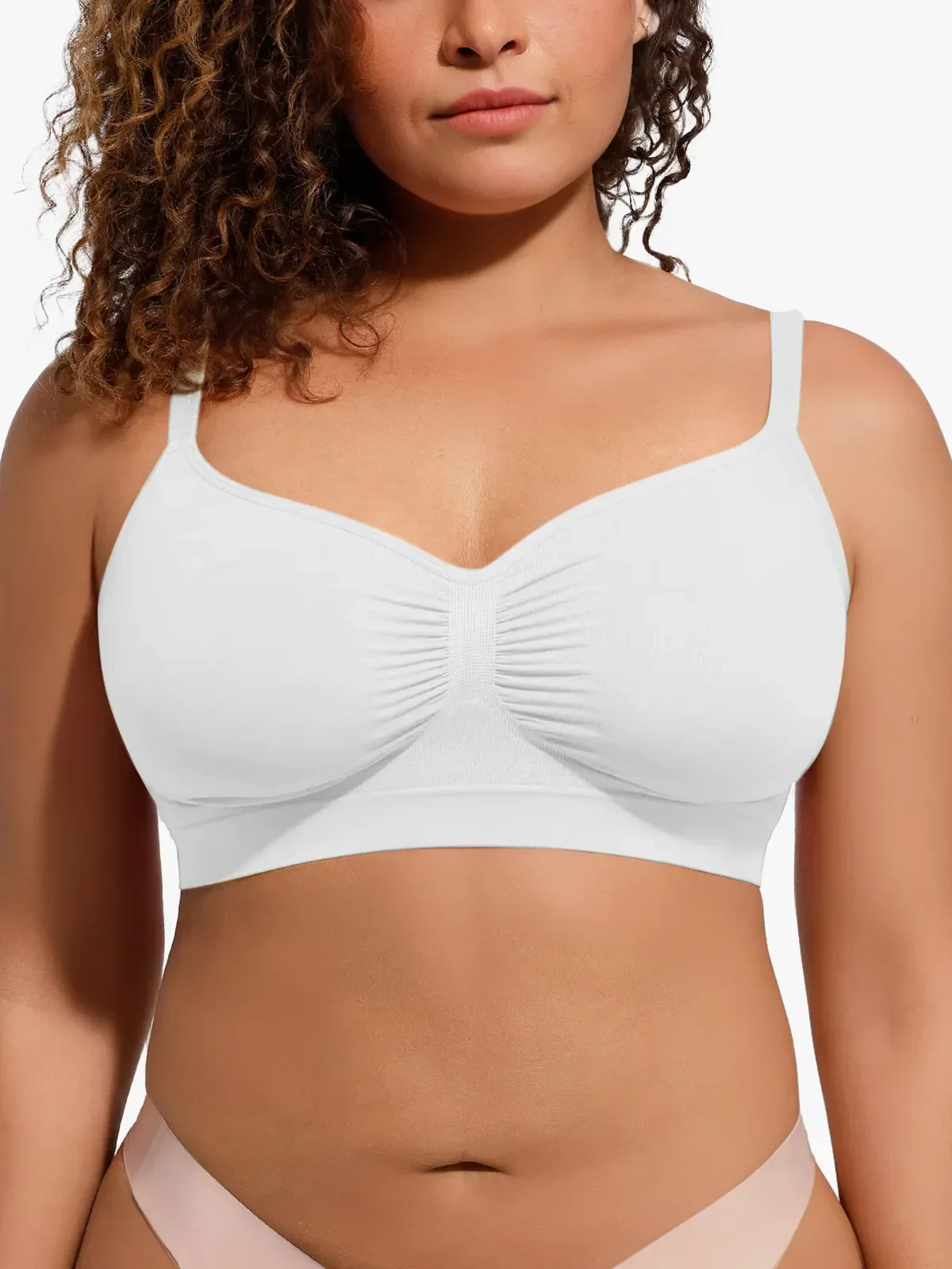 Non-Padded Wireless Full Coverage Bra - Image 6