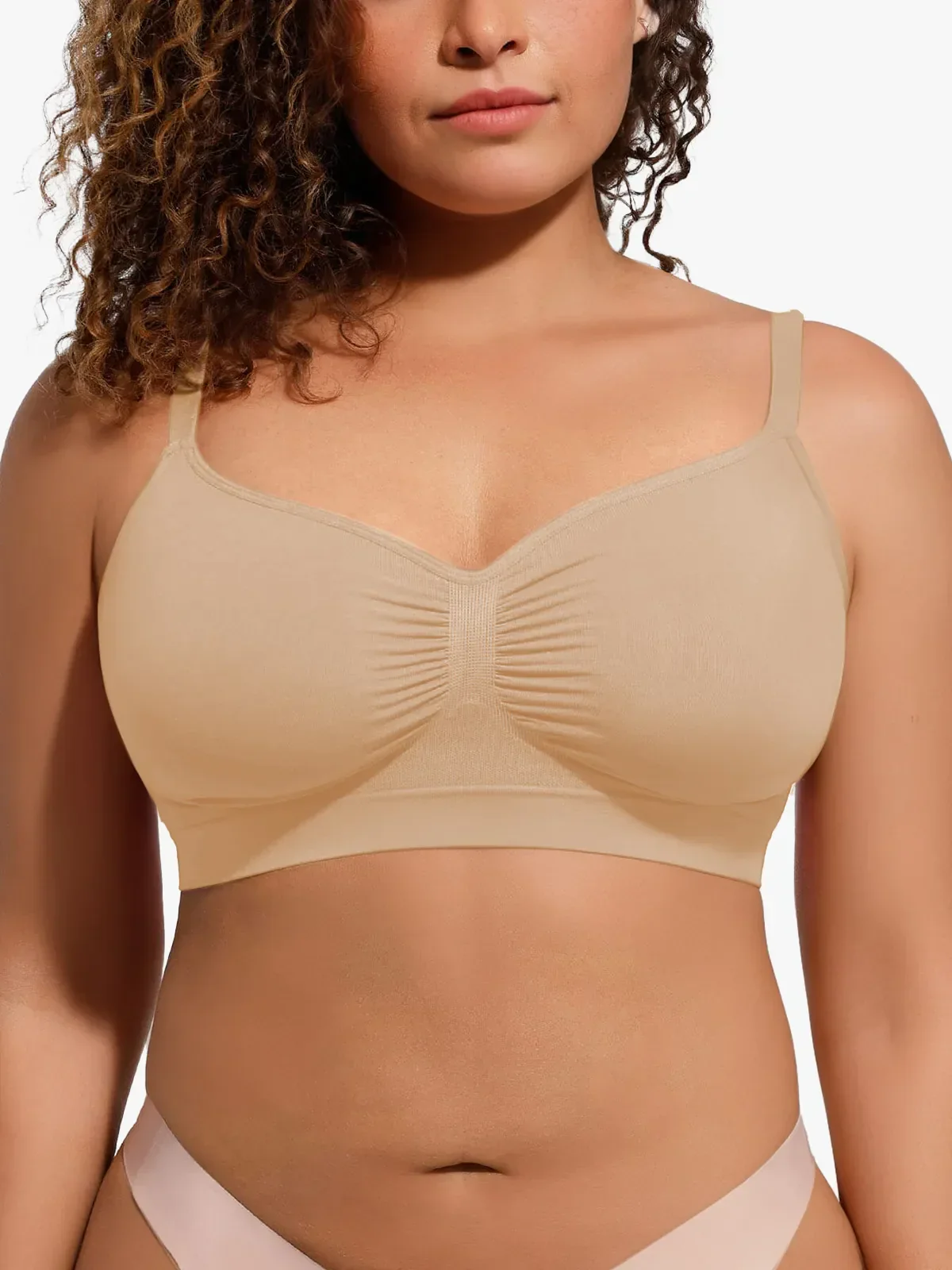Non-Padded Wireless Full Coverage Bra - Image 9