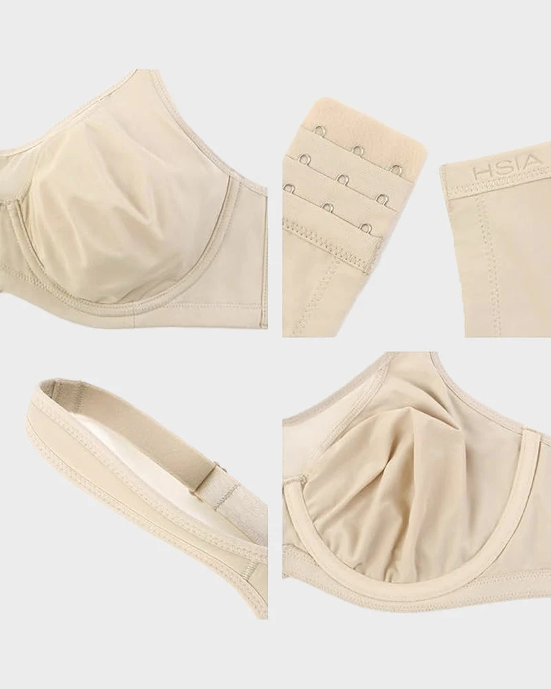 Plus Size Cooling Full Coverage Minimizer Bra - Image 7