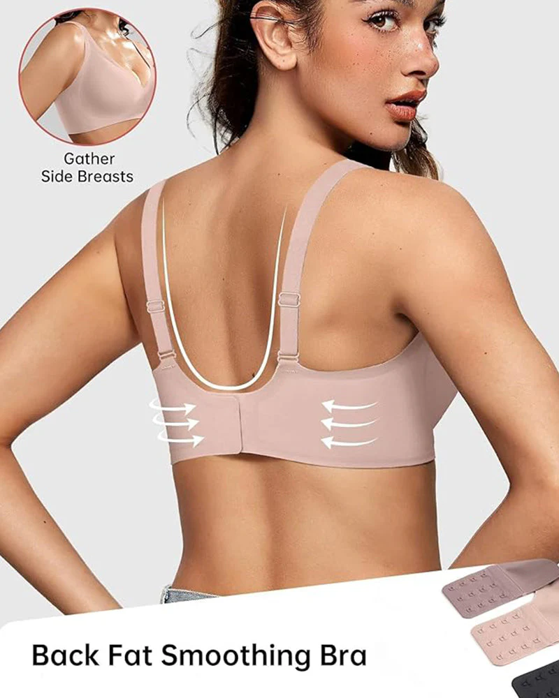 Seamless Deep V Push-Up Wireless Bra - Image 10