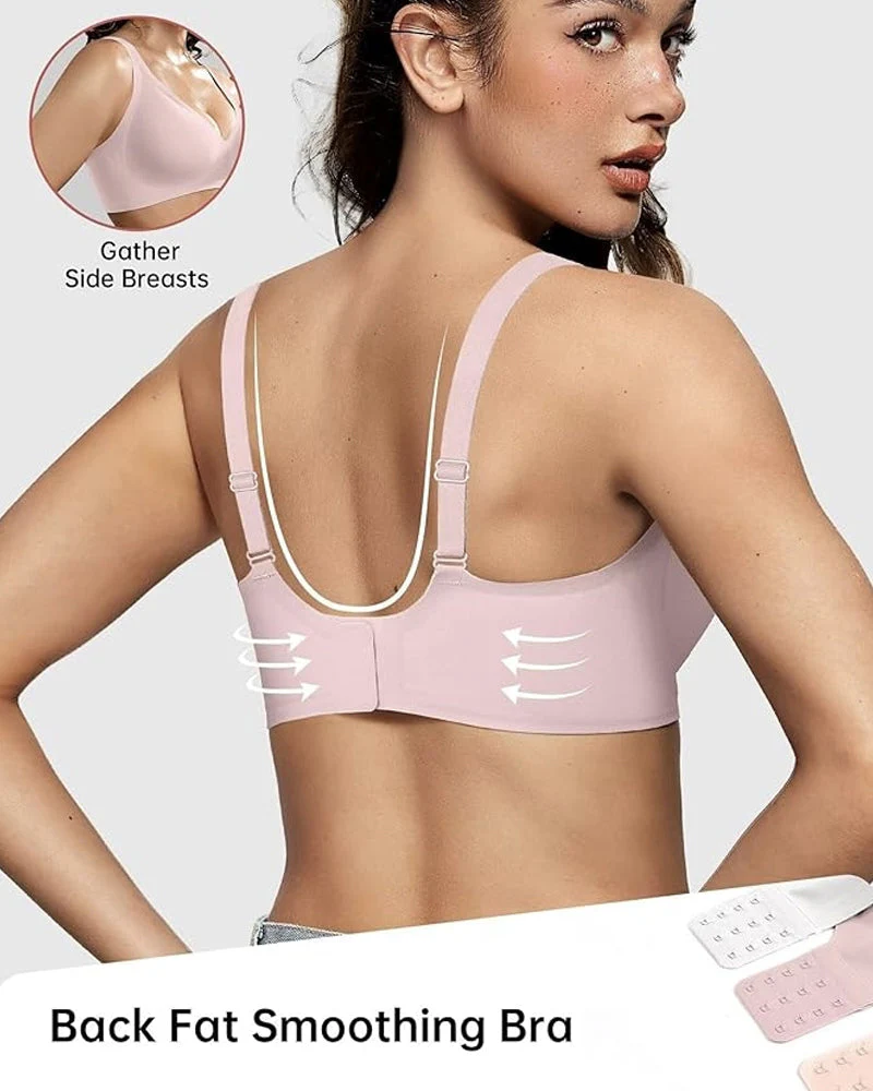 Seamless Deep V Push-Up Wireless Bra - Image 4