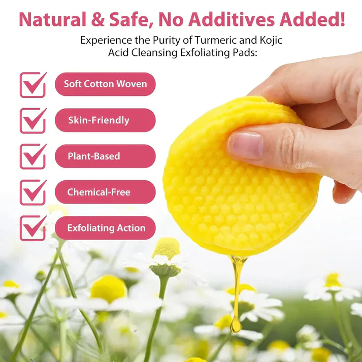 Turmeric Kojic Acid Cleansing Pads - Image 5